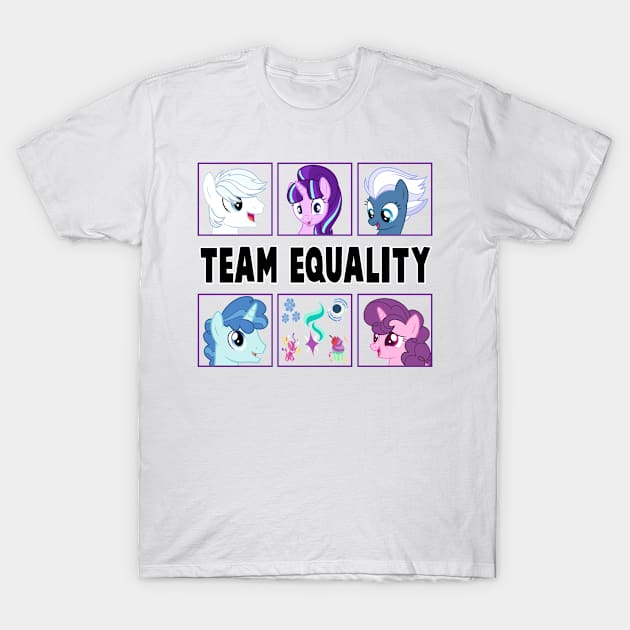 Team Equality - Clear Boxes Version T-Shirt by Mane_Pony